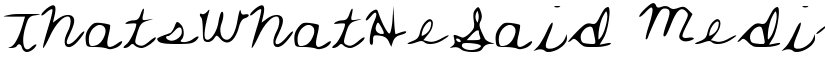 ThatsWhatHeSaid font download