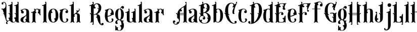 Warlock Regular font