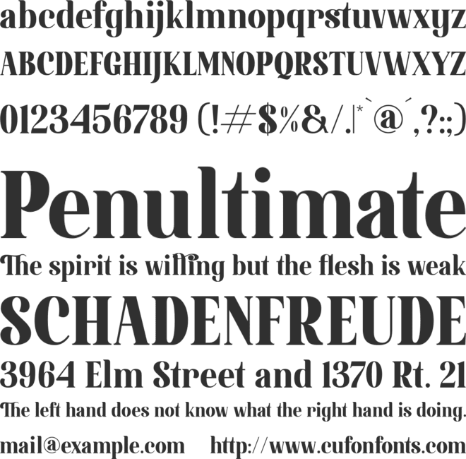 Quick Delight font preview