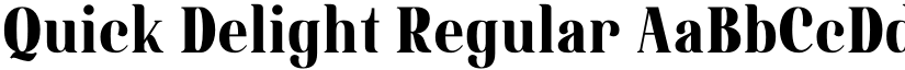 Quick Delight Regular font