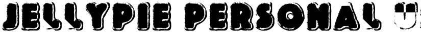 JELLYPIE PERSONAL USE Bold font