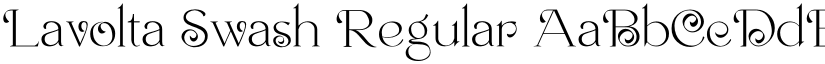 Lavolta Swash Regular font