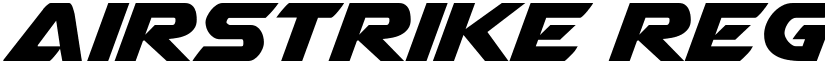 Airstrike Regular font
