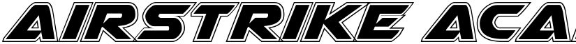 Airstrike Academy Regular font