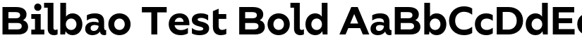 Bilbao Test Bold font