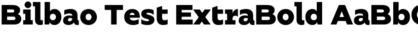 Bilbao Test ExtraBold font