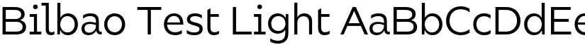Bilbao Test Light font
