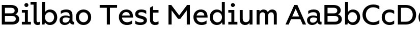Bilbao Test Medium font