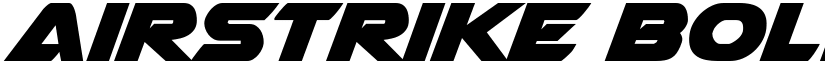 Airstrike Bold font