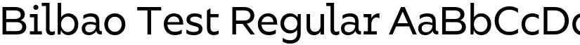 Bilbao Test Regular font