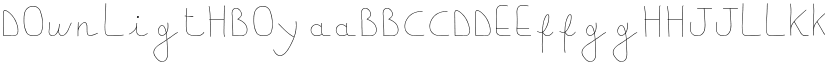 downligthboy font