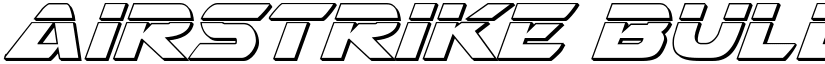 Airstrike Bullet Regular font