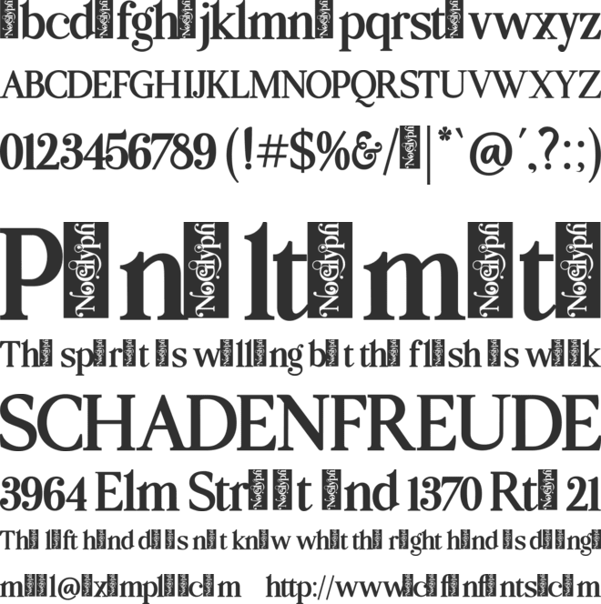 Palmstar font preview