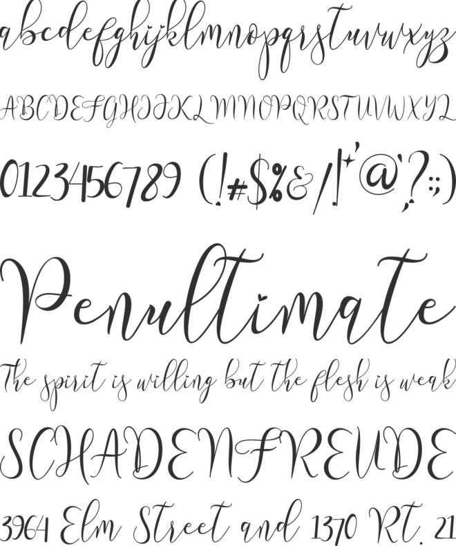 Valentine Everyday font preview