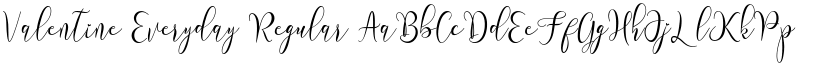 Valentine Everyday Regular font