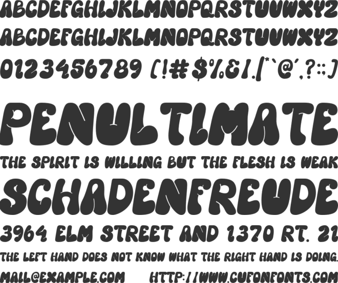 Hyper Blob font preview