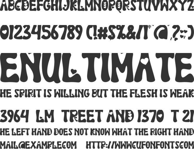 Pink Valentine font preview