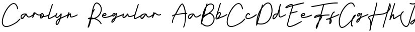 Carolyn Regular font