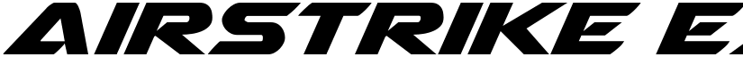 Airstrike Expanded font