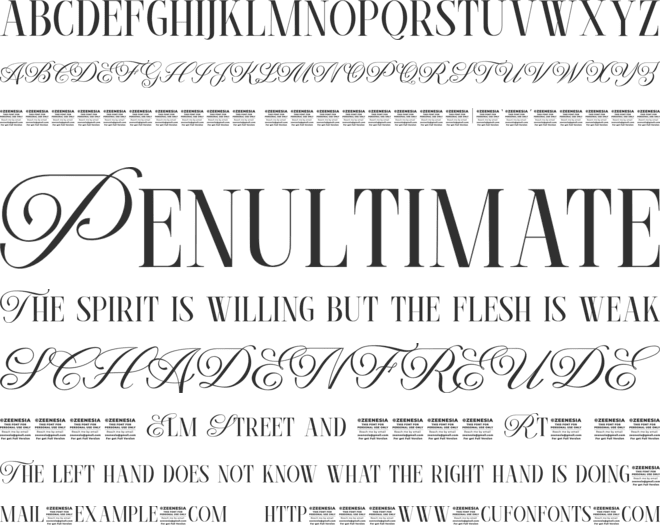 Epical Comeback Personal Use On font preview