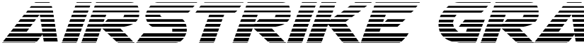 Airstrike Gradient Regular font