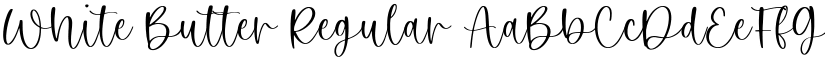 White Butter Regular font