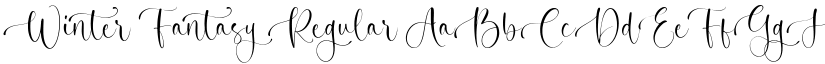 Winter Fantasy Regular font