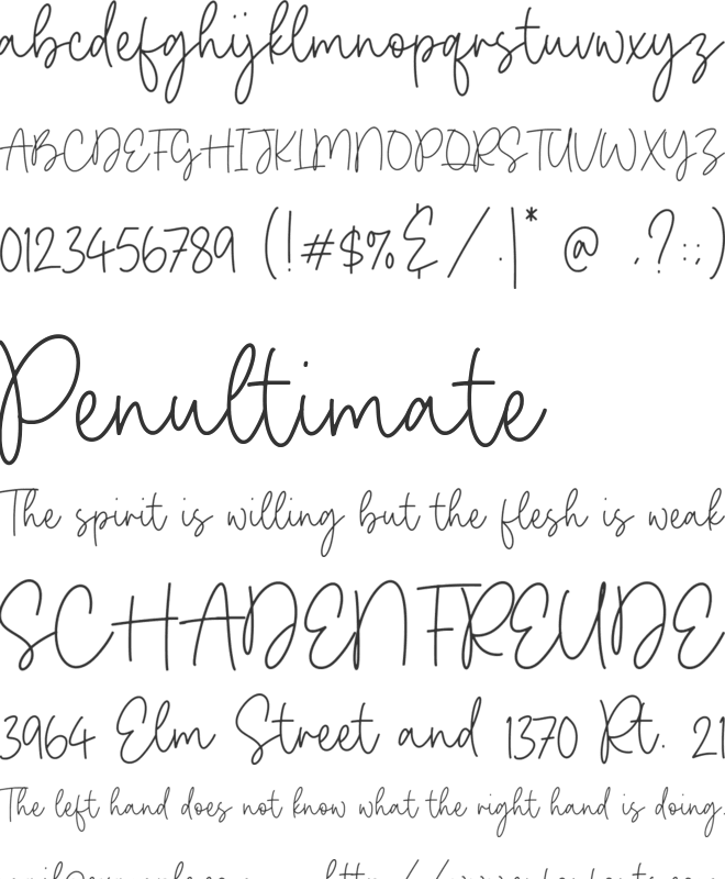 Pumpkin Custard font preview