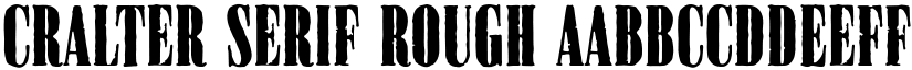 Cralter Serif Rough font
