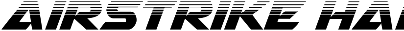 Airstrike Half-Tone Regular font