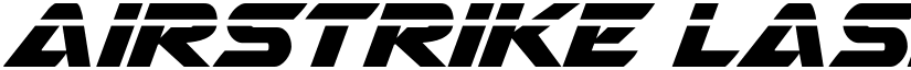 Airstrike Laser Regular font