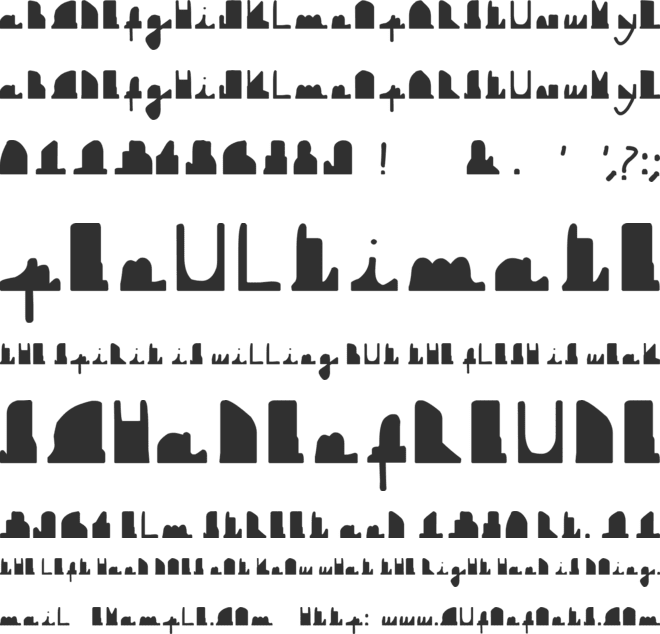 DownBoy font preview