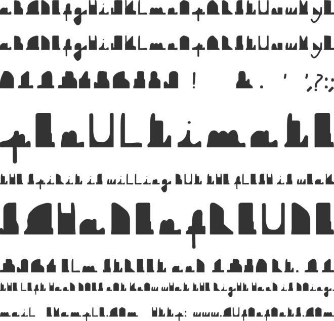 DownBoy font preview