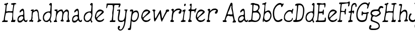 HandmadeTypewriter font