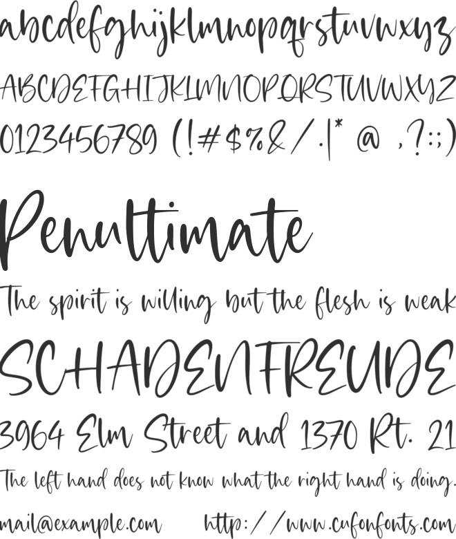 Hills Eatery font preview
