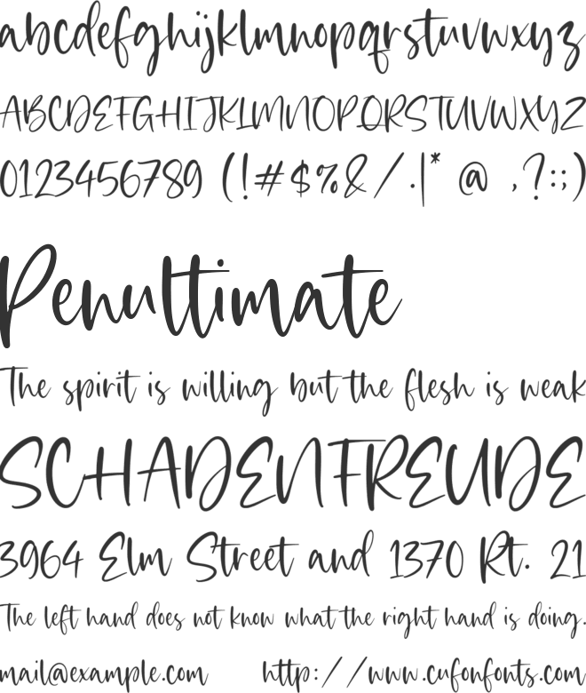 Hills Eatery font preview