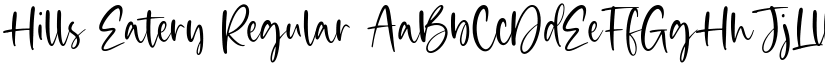 Hills Eatery Regular font