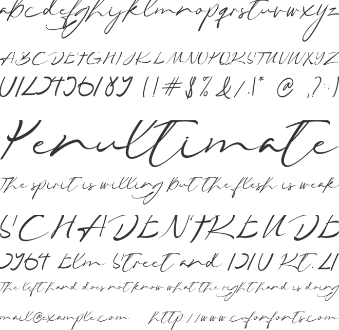 Clagista font preview