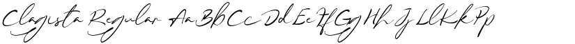 Clagista Regular font
