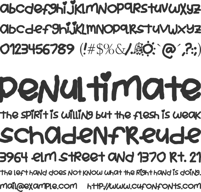 Pretty Aesthetic font preview