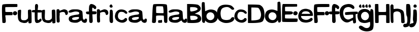 Futurafrica font