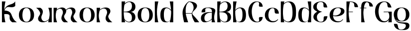Koumon Bold font