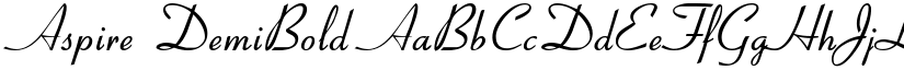 Aspire DemiBold font