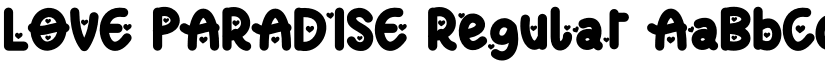 LOVE PARADISE Regular font