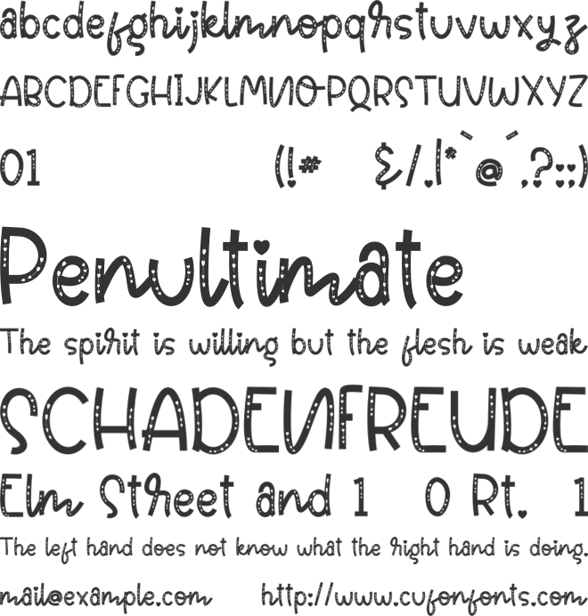 Valentine Heart - Personal Use font preview