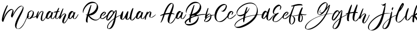 Monatha Regular font
