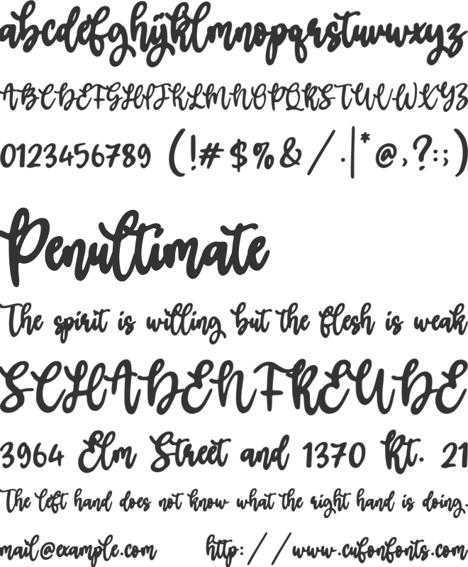 Boldman font preview