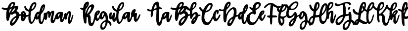 Boldman Regular font