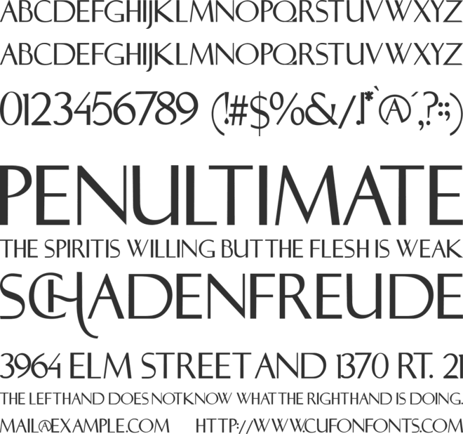 Cottsmic font preview