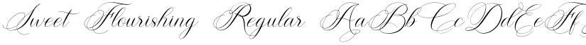 Sweet Flourishing Regular font